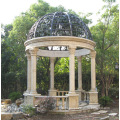 Natural marble gazebo with pillars